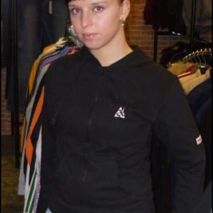 Hardset dámská mikina na zip s kapucí "BLACK"-0
