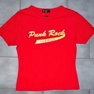 Triko dámské "Punk Rock rock&roll/red"-0