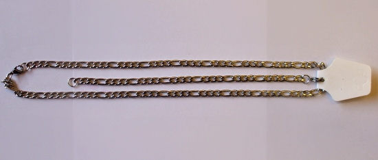 Sada řetěz + náramek z chirurgické oceli "FGR1"-5672