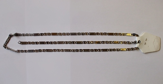 Sada řetěz + náramek z chirurgické oceli "ROZ"-5684