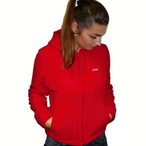 Hardset fleece mikina dámská "RED"-0