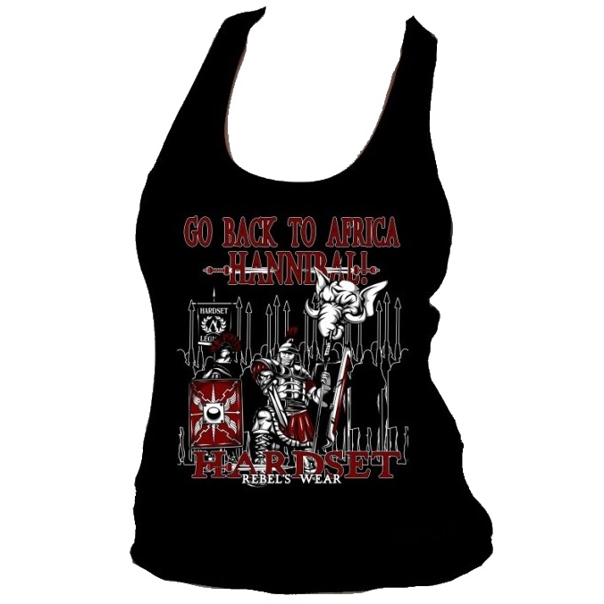 Tílko dámské Hardset Go back to Africa Hannibal!