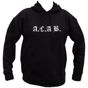 A.C.A.B. mikina s kapucí "BLACK"-0
